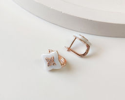Серьги с керамикой