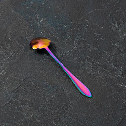 Ложка десертная из нержавеющей стали Magistro «Ромашка», длина 12,5 см, цвет хамелеон