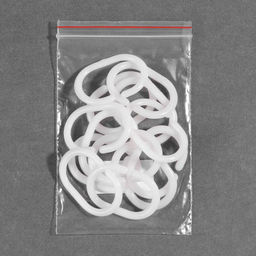 Цена за 15 шт. Кольцо овальное для карниза, 46 × 30 мм, цвет белый, цена за 1 штуку