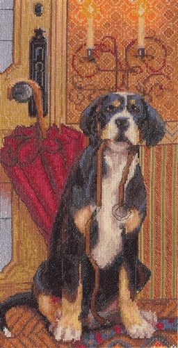 Набор для вышивания PANNA J-0830 В ожидании прогулки 20.5 х 39 см