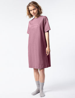 Платье из премиального хлопка с авторским принтом