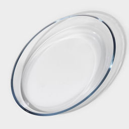 Форма для запекания и выпечки Доляна Лазанья, 1.5 л, 25.9186.3 см, овальная, жаропрочное стекло, прозрачная  фото 3