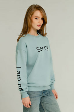 Арт. 15104 Свитшот женский 44-52 (5 шт) Цвет:мята