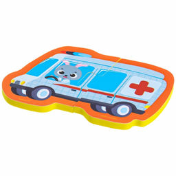 Пазлы мягкие для малышей Крошка Я «Транспорт», 5 пазлов, от 1 года