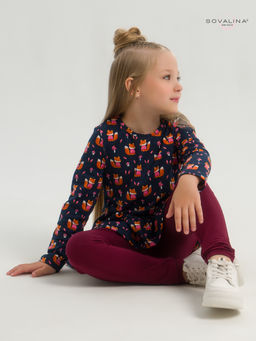 Костюм Алиса лисята на синем-марсала - Sovalina фото 30