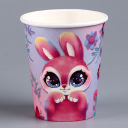 Цена за 10 шт. Стакан бумажный Зайка, 250 мл