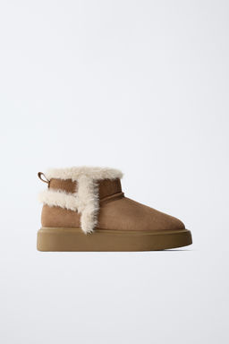 FAUX FUR ANKLE BOOTS - Zara фото 2