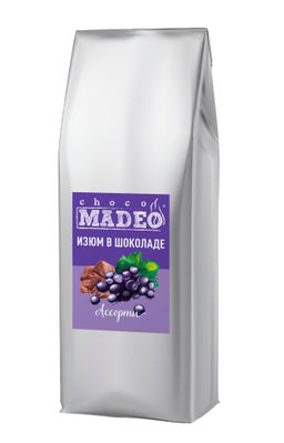 Изюм в шоколаде Ассорти Madeo банка 600 гр