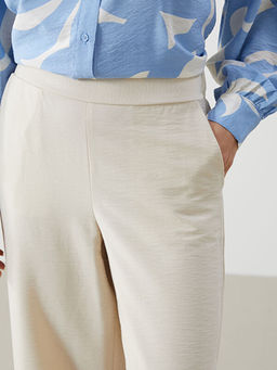 Beli Lastikli Geni? Pa?a Kad?n Pantolon