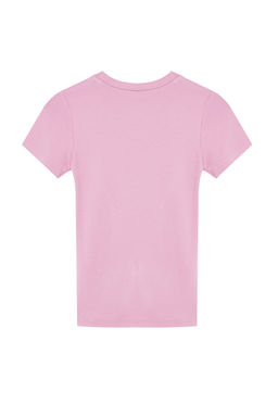 Pembe Viskoz/Yumusak Kumas Vucuda Oturan Esnek Orme Bluz TWOSS24BZ00296