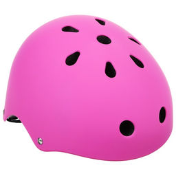 Шлем защитный детский, с регулировкой, обхват 55 см, цвет розовый