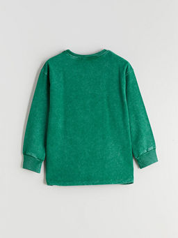 Bisiklet Yaka Erkek ?ocuk Sweatshirt