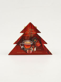 Подарочный набор новогодний «Счастливого нового года»: чай 20 г, крем-мёд 60 г, шоколад 27 г