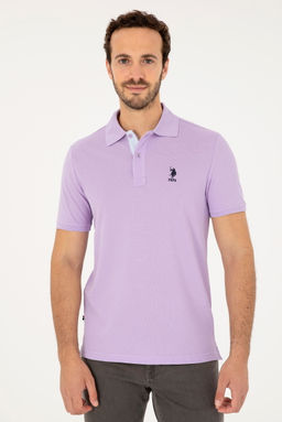 Мужская сиреневая базовая футболка Неожиданная скидка в корзине - U.s. polo assn фото 3