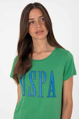 Kad_n A__k Ye_il Bisiklet Yaka Ti__rt Sepette S_rpriz _ndirim - U.s. polo assn фото 2