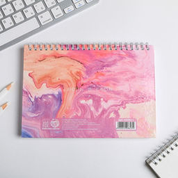 Скетчбук в твердой обложке на гребне А5, 80 л. 100 г/м «Мечты сбываются»