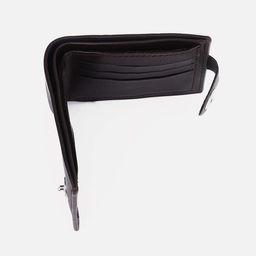 Портмоне на магните, отдел для купюр, для карт, для монет, цвет тёмно-коричневый - Simaland фото 3