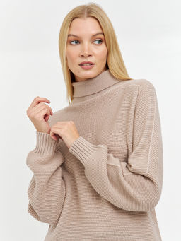 водолазка женская свободного кроя с манжетами - Glenfield фото 5