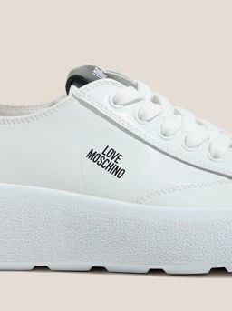 Женские кеды LOVE MOSCHINO RACE LOVE Артикул 4562552, белый  фото 3