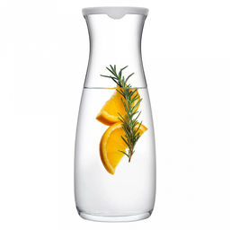 Декантер для вина стеклянный Amphora 1,18л, h24,5см, пластмассовая крышка, с рисунком Трава, бирюзовый, цветная коробка, Pasabahce (Турция) - Домашняя Мода фото 4