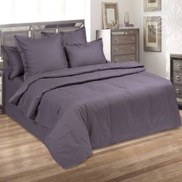 Постельное белье Мокрый асфальт (страйп-сатин) Евро/Пододеяльник: 1 шт. - 220*200; Простыня: 1 шт. - 220*240; Наволочка: 2 шт. - 70*70; Наволочка: 2 шт. - 50*70 Страйп - сатин