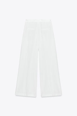 ZW COLLECTION TECHNICAL-EFFECT DARTED TROUSERS - Zara фото 18