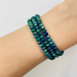 Бусины для украшений из Азурита (110 бусин)