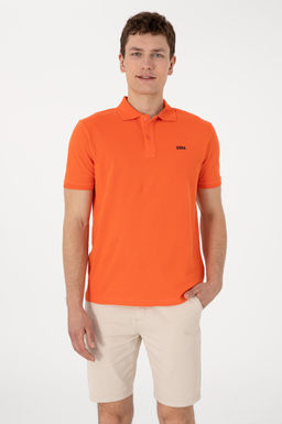 Erkek Regular Fit Polo Yaka Nar _i_e_i Basic Ti__rt Sepette S_rpriz _ndirim