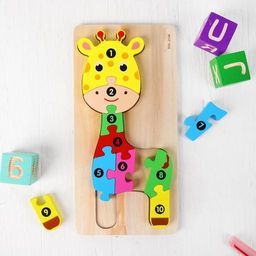 Пазлы по цифрам объёмные Жираф 1,53015 см - Simaland фото 5