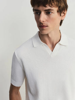 Джемпер поло из смесового хлопка / Zarina  фото 5