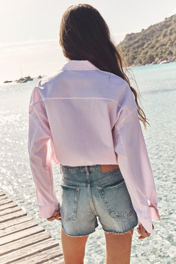 STRIPED POPLIN SHIRT - Zara фото 3