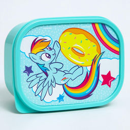 Цена за 2 шт. Ланч-бокс прямоугольный 0.5 л «Радуга Дэш», My little pony