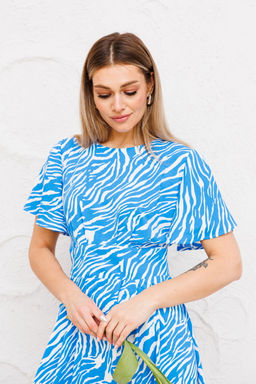 Платье AmberA 1078 голубой  фото 2