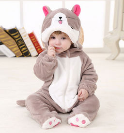 Плюшевый комбинезон Енота (открытые ножки)