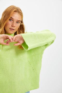 Indigo Yumusak Dokulu Basic Triko Kazak TWOAW22KZ0474 - Trendyolmilla фото 20