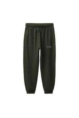 PANTAL?N FELPA JOGGER GARMENT DYE / Verde - Zara фото 2