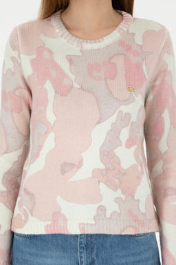 Женский свитер лососевого цвета с круглым вырезом Неожиданная скидка в корзине - U.s. polo assn фото 6