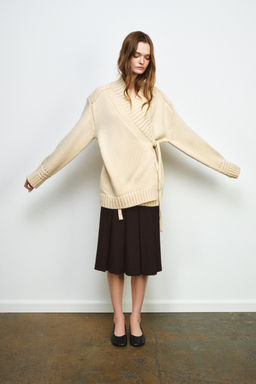 WRAP KNIT KIMONO CARDIGAN