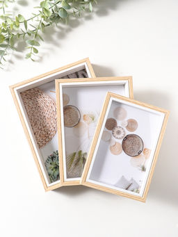 Набор фоторамок 3 шт 10х15, 13х18, 15х20 см "Бук" 2,5х11,5х16,5 2,5х14х19 2,5х16,5х21,5 см   1095517