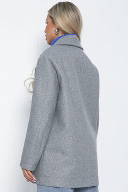 Пальто Я в теме (серое) Б12484-7 - Lt collection фото 2