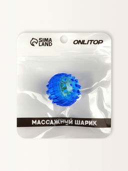 Массажёр для рук и ног, d=3.5 см, 2 кольца, синий