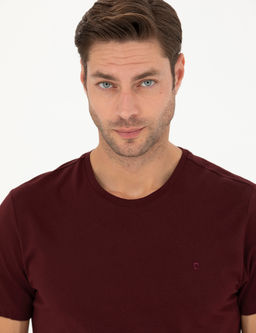 Bordo Slim Fit Basic Ti__rt