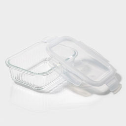 Контейнер для еды Доляна Basic, 640 мл, 1712.56.3 см, прямоугольный, жаропрочного стекло, прозрачный  фото 5