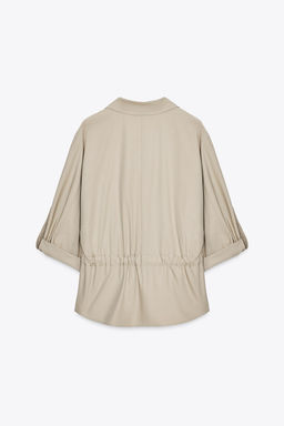 POPLIN SAFARI SHIRT - Zara фото 7