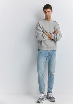 Milan Classic Denim Vintage Ac?k Mavi Jean Pantolon