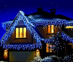 Гирлянда бахрома 6х0,6м. СИНЯЯ