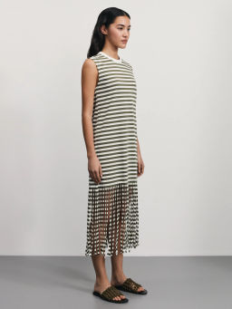 Платье в полоску с бахромой / Zarina  фото 4