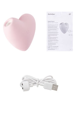 Вакуум-волновой бесконтактный стимулятор клитора Satisfyer Cutie Heart, силикон, розовый  фото 10