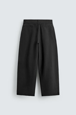 PANTAL?N BALLOON FIT PLIEGUES CINTUR?N / Negro - Zara фото 7