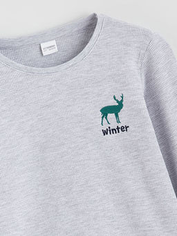 Bisiklet Yaka Erkek ?ocuk Pijama Tak?m?